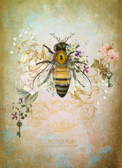 Honey Bee Portrait Material Pack